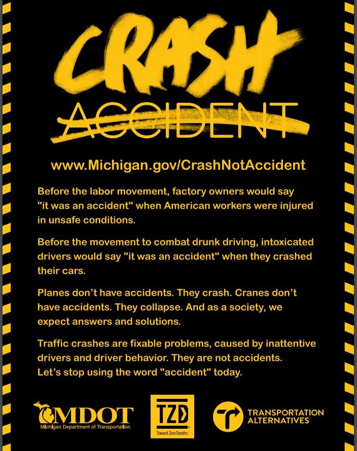 crashes not accidents